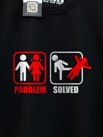 تیشرت PROBLEM SOLVED - پسر- تیشرت- تیشرت طرحدار- تیشرت چاپی- حل مشکل رابطه- PROBLEM SOLVED