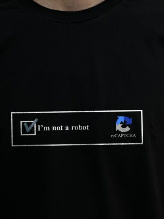 تیشرت I'm not a robot- تیشرت- ربات- تیردادشاپ- robot- من ربات نیستم- گوگل