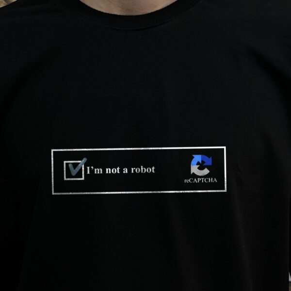 تیشرت I'm not a robot- تیشرت- ربات- تیردادشاپ- robot- من ربات نیستم- گوگل